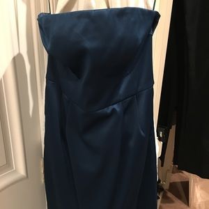 Express Navy blue dress strapless